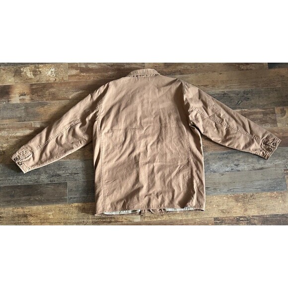 Woolrich Jacket Mens Large Elite Series Tactical Brown Canvas Heavy Parka Coat - Picture 2 of 8